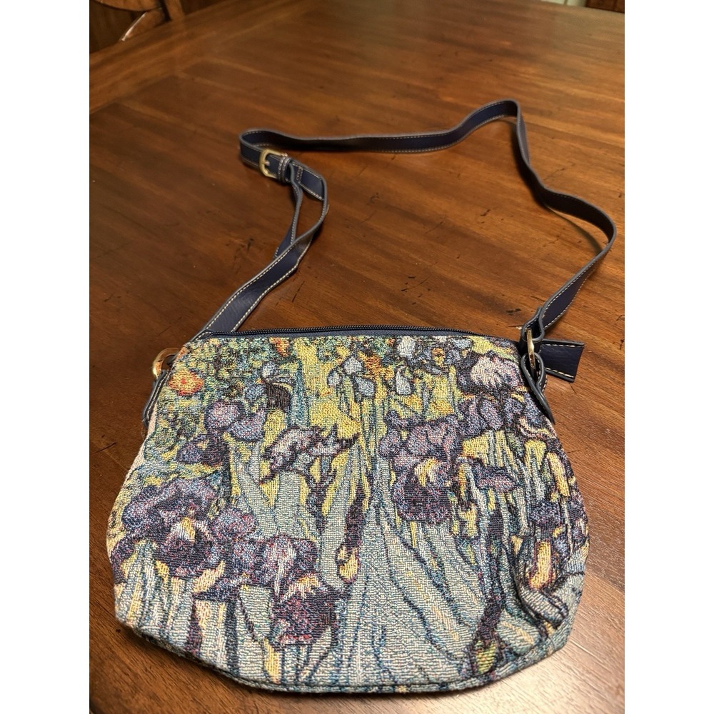 Signare Van Gogh Irises Iris Small Bag Purse Tapestry